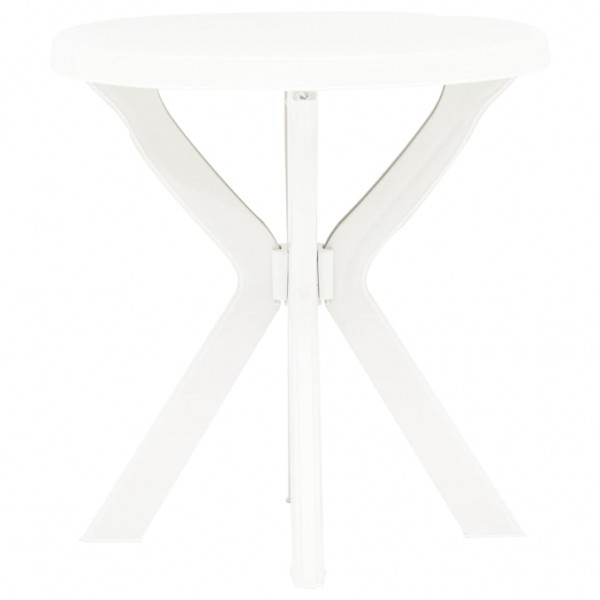 Mesa bistro blanca plástico Ø70 cm M 2
