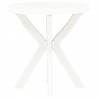 Mesa de bistrô Ø70 cm plástico branco 2