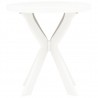 Mesa de bistrô Ø70 cm plástico branco 3