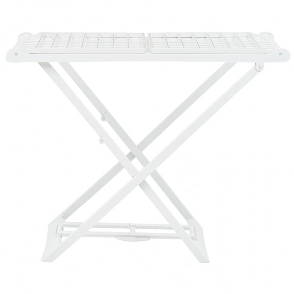 Tendedero plegable de plástico blanco M 2