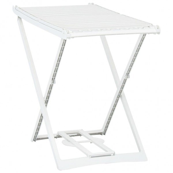 Tendedero plegable de plástico blanco M 4