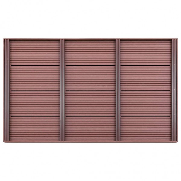 Estrado para chuveiro solar 101x63x5.5 cm WPC castanho M 2