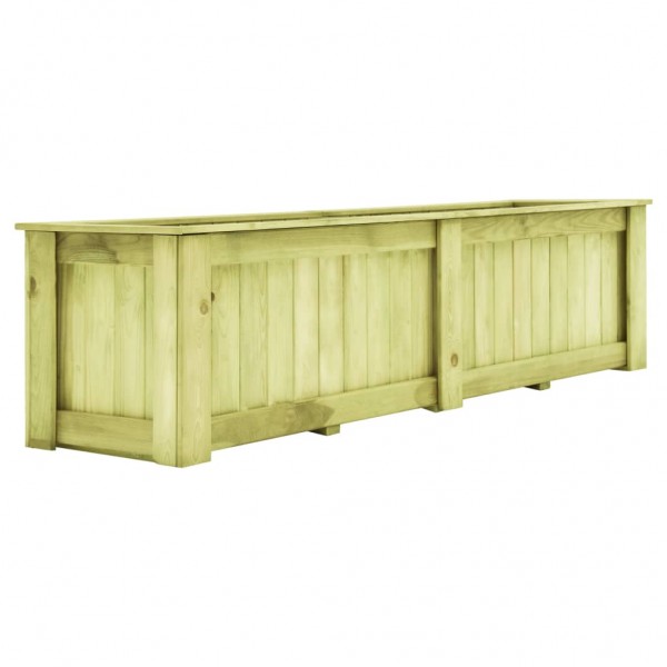 Arriate de madera de pino impregnada 196x50x50 cm D