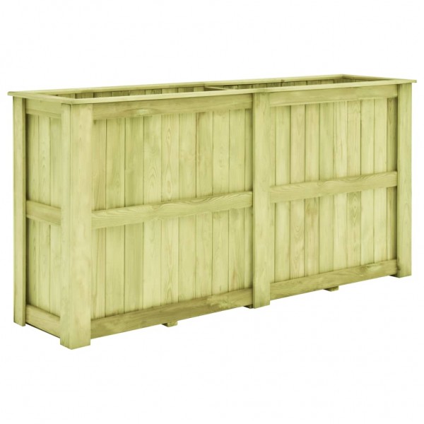 Arriate de madera de pino impregnada 196x50x100 cm D