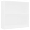 Estantería de aglomerado blanco 80x24x75 cm 2