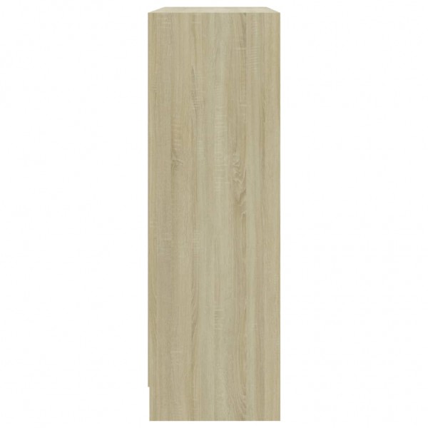 Estante 80x24x75 cm contraplacado carvalho sonoma M 5