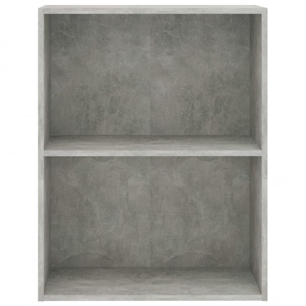 Estantería 2 niveles contrachapada gris hormigón 60x30x76.5cm M 4