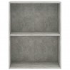 Estantería 2 niveles contrachapada gris hormigón 60x30x76.5cm 4