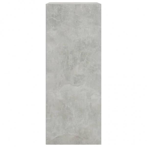 Estantería 2 niveles contrachapada gris hormigón 60x30x76.5cm M 5