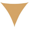 Toldo de vela triangular HDPE arena 160 g/m² 3.6x3.6x3.6 m 2