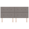 Cabecera  con botones acolchados taupe 200 cm tela 4