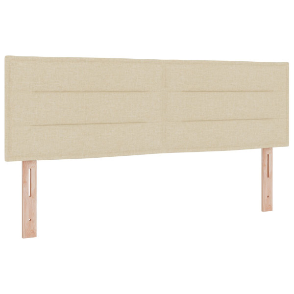 Cabeceira Design de Linhas Creme 80 cm Tecido M 2