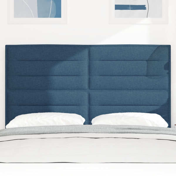 Cabecero LED  Diseño de Líneas Azul 80 cm Tela M 4