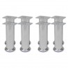 Pés para sofá redondos 8 pcs 180 mm cromado 1