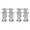 Pés para sofá redondos 8 pcs 120 mm cromado 1