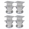 Pés para sofá redondos 8 pcs 60 mm cromado 1
