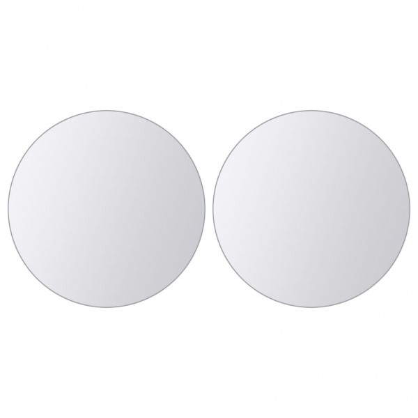 Azulejos de espejo redondos de vidrio 16 unidades M 3