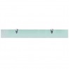 Prateleiras flutuantes 2 pcs vidro 80x10 cm 8 mm 4