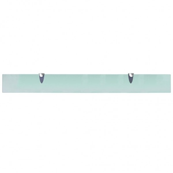 Estantes flotantes 2 unidades vidrio 8 mm 90x10 cm M 4
