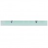 Prateleiras flutuantes 2 pcs vidro 90x10 cm 8 mm 4