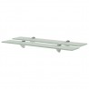 Prateleiras flutuantes 2 pcs vidro 60x10 cm 8 mm 1