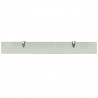Prateleiras flutuantes 2 pcs vidro 80x10 cm 8 mm 4