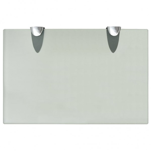 Prateleiras flutuantes 2 pcs vidro 30x20 cm 8 mm M 4
