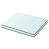 Prateleiras 2 pcs 20x20 cm vidro transparente 1