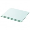 Prateleiras 2 pcs 30x20 cm vidro transparente 1