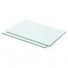 Prateleiras 2 pcs 50x25 cm vidro transparente 1