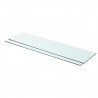 Prateleiras 2 pcs 80x20 cm vidro transparente 1