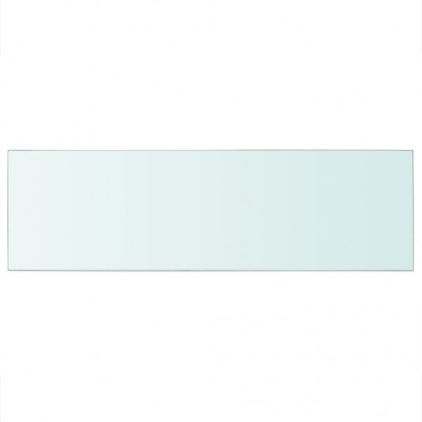 Estantes 2 unidades panel de vidrio transparente 80x25 cm M 3