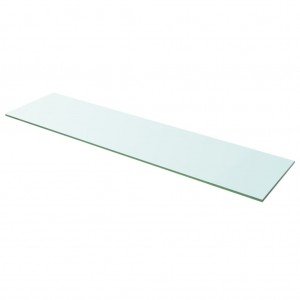 Prateleiras 2 pcs 100x25 cm vidro transparente H