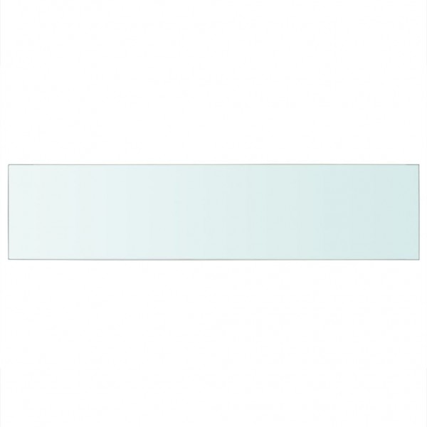 Estantes 2 unidades panel de vidrio transparente 110x25 cm M 3