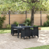 Conjunto de Jantar de Jardim 5 pcs Antracite 150 x 100 x 73 cm 1