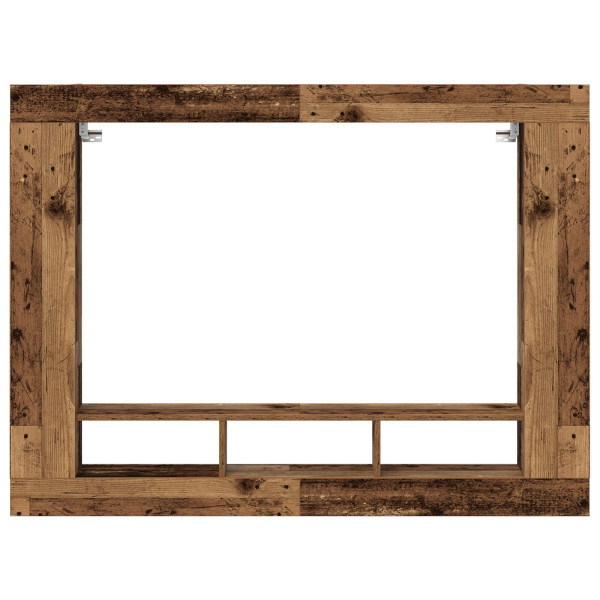 Cabinet de TV Montado en la Pared Madera Vieja 152x22x113 cm M 5