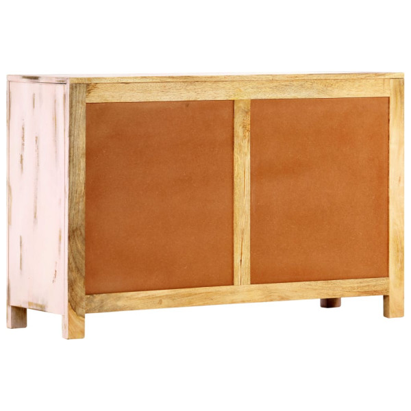 Aparador de madera maciza de mango rosa claro 110x35x70 cm M 4