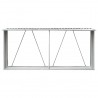 Abrigo jardim p/ arrumação de troncos aço 330x84x152cm verde 3