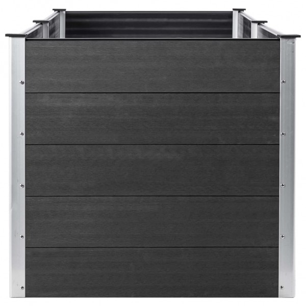 Arriate de WPC gris 250x100x54 cm M 4