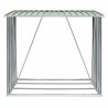 Abrigo p/ arrumação de troncos jardim aço 163x83x154cm verde 5
