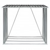 Abrigo arrumação de troncos jardim aço 163x83x154cm antracite 5