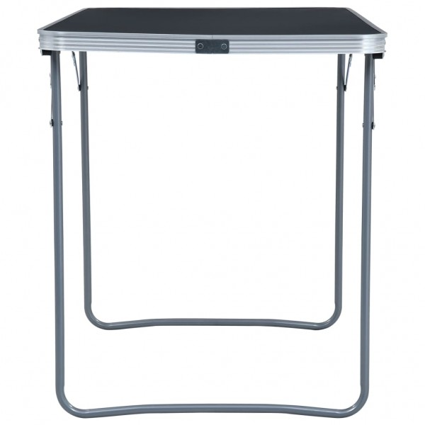 Mesa de camping plegable de aluminio gris 120x60 cm M 3