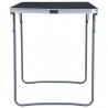 Mesa de camping plegable de aluminio gris 120x60 cm 3