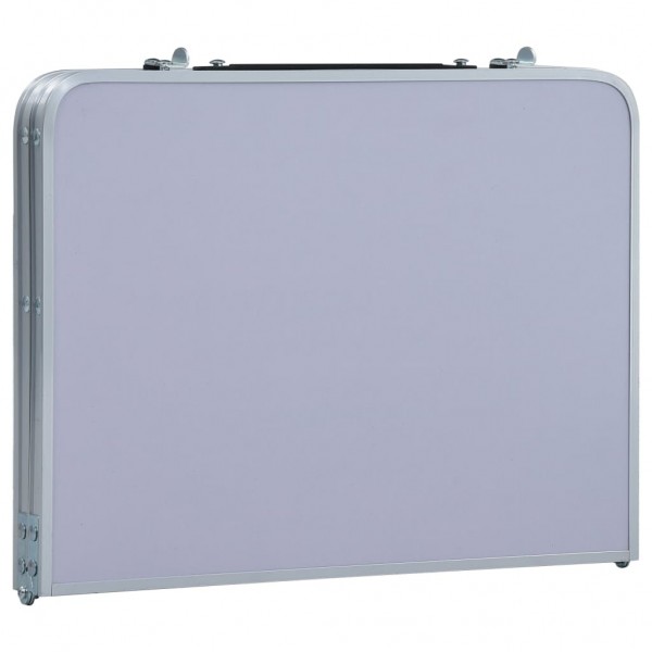 Mesa de camping plegable aluminio blanca 60x40 cm M 4
