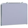 Mesa de camping plegable aluminio blanca 60x40 cm 4