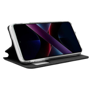 CasoCOOLFlip capa paraXiaomi PocoX7 pro 5g preto liso H