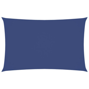 Toldo de vela rectangular tela Oxford azul 2.5x5 m H