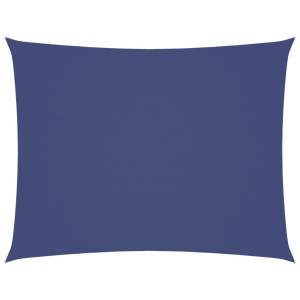 Toldo de vela rectangular tela Oxford azul 4x6 m H