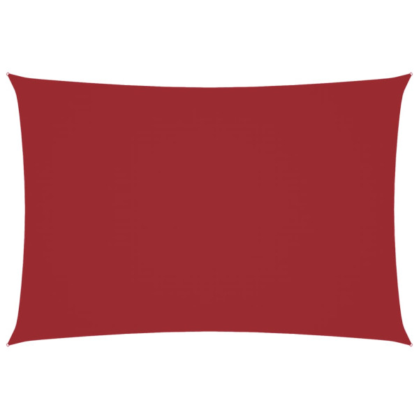 Para-sol estilo vela tecido oxford retangular 2.5x4.5m vermelho M 2