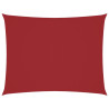 Toldo de vela rectangular tela Oxford rojo 5x7 m 2